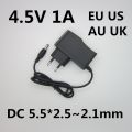 1PCS High quality AC 110v-240v 4.5V 1A 1000mA power adapter 4.5 V Volt LED 4.5V1A power supply DC 5.5*2.5~2.1 MM. 