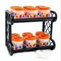 Premium Quality Plastic Kitchen Spice Rack Set. 
