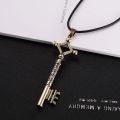 Asunygiro SUMENG 2024 Attack On Titan Necklace Eren Key Shingeki No KyojPortable in Pendant Fashion Vintage Retro Anime Jewelry For Men Cosplay. 