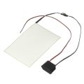 105mmx148mm 12V A6 EL Panel Light Electroluminescent Light Paper Neon Sheet W/ Actuator-Red. 
