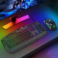 T-Wolf TF-390 USB Wired Gaming Keyboard & Mouse Standard 104 Keys Ergonomic Multimedia Keyboard Rainbow LED Backlight RGB for PC Computer Desktop Laptop Keyboard & Mouse Combo. 