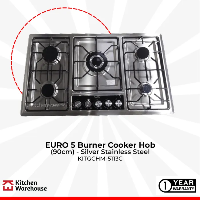 5%20Burner%20Silver%20Stainless%20Steel%20Gas%20Cooker/Cooker%20Hob%20%E2%80%93%20Euro%20-%20Image%202