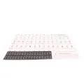 Piano Beginner Sticker Colorful Transparent Removable Large Letter Reusable Piano Keyboard Sticker for 49/54/61/88 Key Keyboards. 