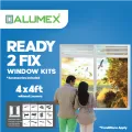 Alumex Ready to fix window without Louvre - 4x4 Ft. 