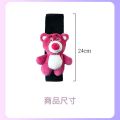 Cute Women's Interior Soft Car Bear Safety Belt Cute Shoulder Sleeve Protective Cover Anti-Strangulation Neck 2024 New. 