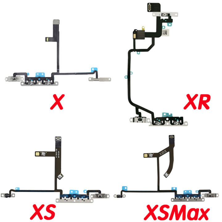 Volume%20Flex%20Replacement%20For%20iPhone%20X%20XR%20XS%20Max%20Volume%20Control%20Mute%20Button%20Switch%20Flex%20Cable%20With%20Metal%20Brackets%20-%20Image%206