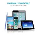 Universal Two-end Rubber Nibs Capacitive Stylus Pen with Magnetic Cap. 