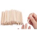 12pcs Orange Sticks for Nails 4.5 Inch - Wooden Cuticle Pusher & Remover Set - Non-Toxic, Skin-Safe - Wood Tools for Manicure & Pedicure - Disposable Set for Home & Salon - Won't Break Easily. 