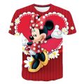 Girl's Clothing Summer 2023 Mickey Minnie Mouse Disney Short Sleeve T-shirts for Girls Funny Fashion Streetwear Shirt. 