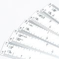 Fan Shape Scale Ruler with 5 Blades for Engineering Architects Multifunctional multiscale 5 sizes foldable rulers 5. 