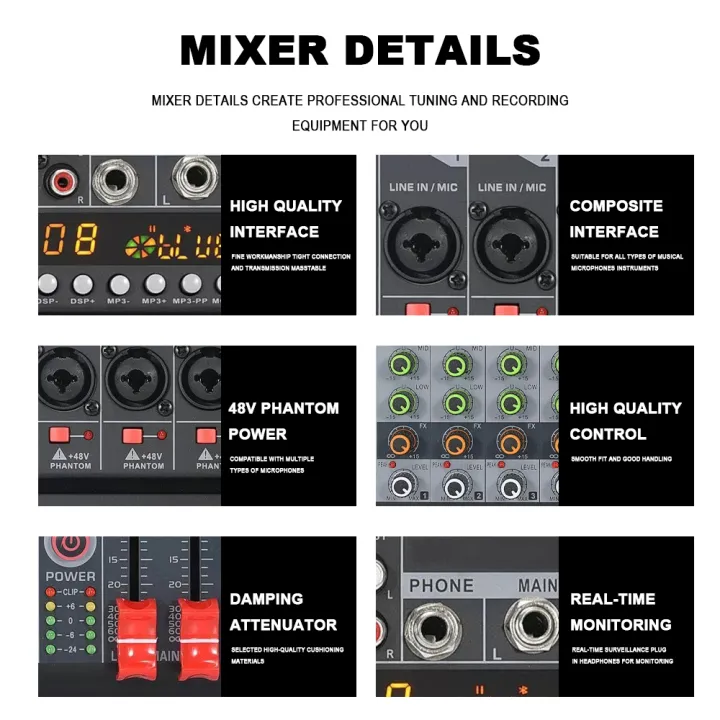BOMGE%20RV6%20Professional%206-Channel%20Audio%20Mixer%20with%2016%20DSP%20Effects,%207-Band%20EQ,%20Independent%2048V%20Phantom%20Power%20Function,%20USB%20Interface%20Recording,%20Suitable%20for%20Studio/DJ%20Stage/Party/Home%20Recording%20-%20Image%203