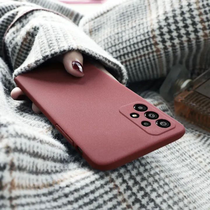 Tokifu%20For%20Samsung%20Galaxy%20A13%20Back%20Cover%20Matte%20Simple%20Solid%20Color%20Soft%20Silicone%20TPU%20Case%20+Lanyard%20-%20Image%203