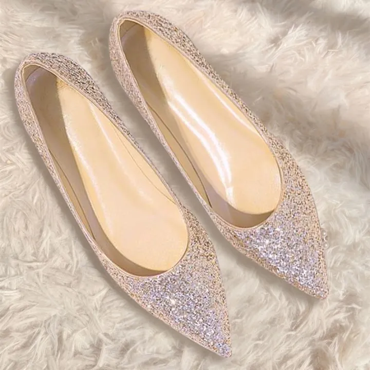 Women's%20Low-Cut%20Flat%20Wedding%20Shoes%202024%20New%20Wedding%20Shoes%20Sequined%20Shoes%20Women's%20Gold%20Powder%20Bride%20and%20Bridesmaid%20Shoes%20Party%20Shoes%2044%20Code%20-%20Image%202