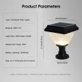 Outdoor Pillar Lights Solar Charging IP65 Waterproof Column Lamp Post Lights Courtyard Lamp Headlight Pillar Fence Post Garden lights For Courtyard Fence Column. 