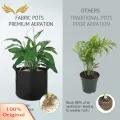 SuperRide Drainage Garden Bag Premium Breathable Grow Bags for Flowers Tomatoes Cubers Durable Felt Planting Pots with Handles Ideal for Gardens Felt Planting Bag. 