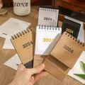 Coil Design Calendar 2023-2024 Mini Desk Calendar Standing Flip Monthly Planner for School Home Office Buyers' Favorite Portable Pocket Calendar. 