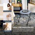 Folding Toilet Commode Stand with Removable Bucket. 