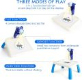 2 In 1 Tetris Projection Painting Table Kids Drawing Board Projector Table, Drawing Table Led Projector Toddler Toy Educational Drawing Playset for Kids Boys Girls Age 3+. 