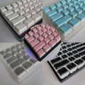 Game Translucent Keycap for Mechanical Keycap Pink Double Shot Black Set Pudding Keycaps. 