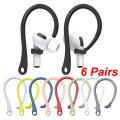 1-6Pairs Silicone Ear Hooks for Apple AirPods Pro Accessories Anti-fall Bluetooth Earphone Holder for AirPods 3 Sports Earhooks. 