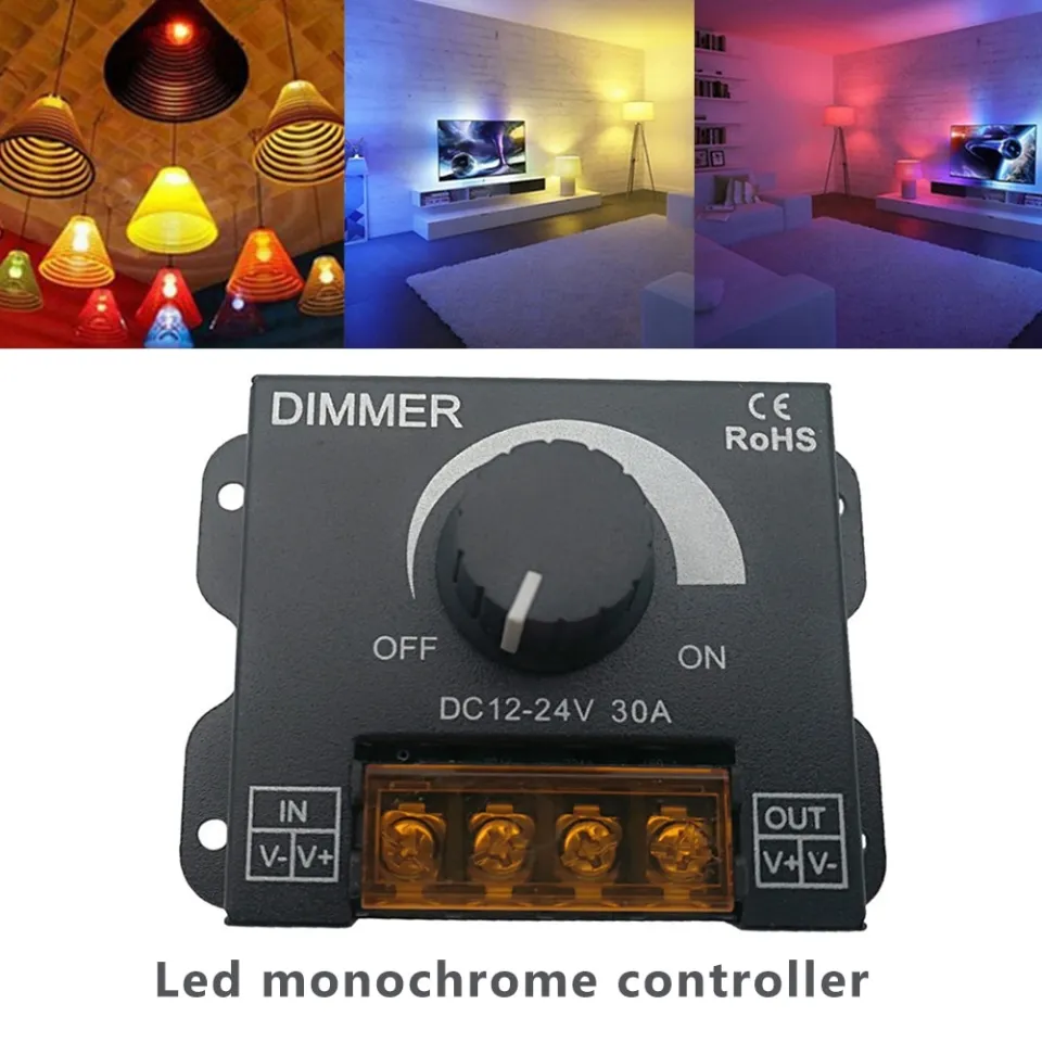 Centralina Elettronica Regolatore Dimmer Push Per Striscia LED Controller 8A 5-36V DC 2,4G - Foto 11