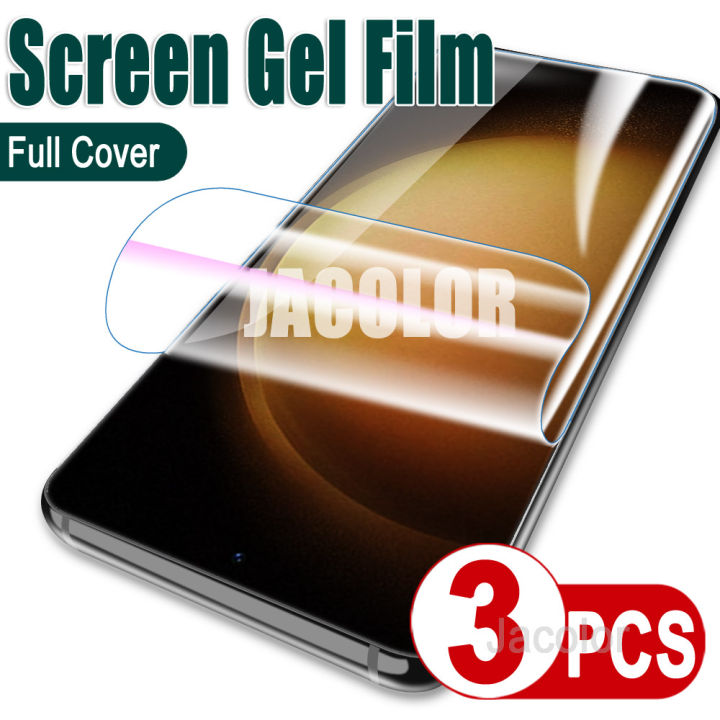 3PCS Water Gel Hydrogel Film For Samsung Galaxy S23 S22 Ultra Plus 5G Sansumg S 23 22Ultra 23Ultra 22 5 G Screen Protector 600D