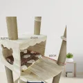 Cat Scratch Board Cat Climbing Frame Cat Scratch Board Abrasion Resistant Scratch-Free Cat Scratch Board Cat Climbing Frame Integrated Vertical Cat Scartching Post Cat Litter. 
