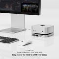 Minisopuru Mac Mini M4 Hub Dock Stand With M.2 SSD Enclosure 4K60Hz HDMI SD/TF USB C HUB Docking Station for Mac Mini M4/M4 Pro. 