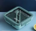 High Quality  Bento Box Waterproof Good Sealing Double Layer Large Capacity Multifunction School Kids Lunch Food Container with Spoon. 