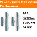 Power Volume Side Button For Samsung S20 S20Ultra S20FE Power ON Switch Control Key External Plastic Button. 