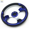 Universal 13 Inch 320MM Aluminum PU Sport Steering Wheel Racing Steering Wheel Type 5 Red Blue Silver Carbon Black MO（Carbon）. 