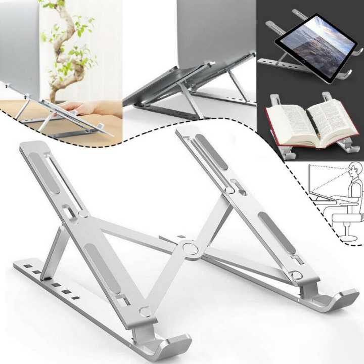 DATA%20FROG%20Laptop%20Stand%20Aluminum%20For%20Desk%20Adjustable%20Ergonomic%20Notebook%20Holder%20Bracket%20Foldable%20Portable%20Mount%20For%20Laptops%20-%20Image%204