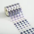 Sweet Journal Morandi Based Dot Washi Tape PET Stickers INS Album Diary Journal Decorative Scrapbooking DIY Sticker. 