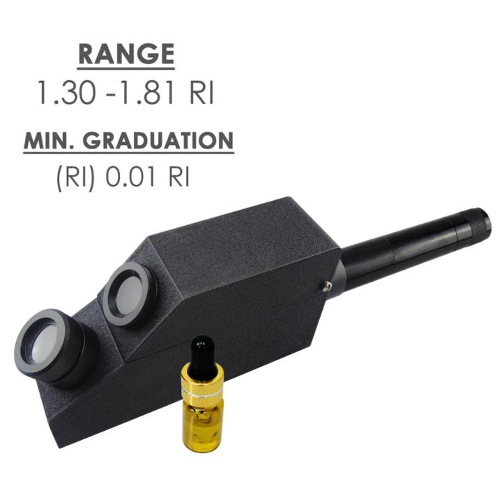 Gemology%20Gemstone%20Gem%20Refractometer%20w/%20Monochromatic%20Light%20Filter%20+%20Polarizing%20Lens%201.30%20~%201.81%20RI%20Range%2012%20Months%20Warranty%20-%20Image%203