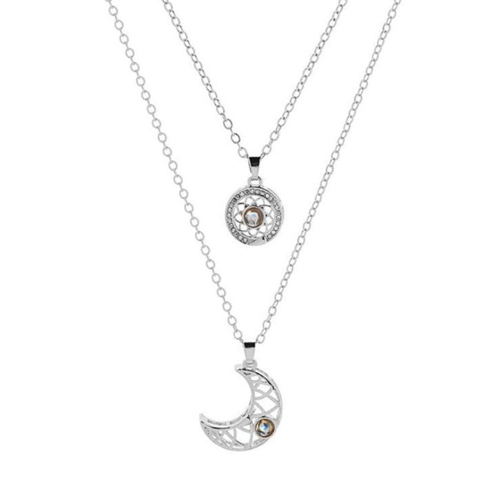 2PCS%20/%20Set%20Couple%20Gift%20Jewelry%20Sun%20Moon%20Neckwear%20Magnet%20Couple%20Necklace%20-%20Image%207