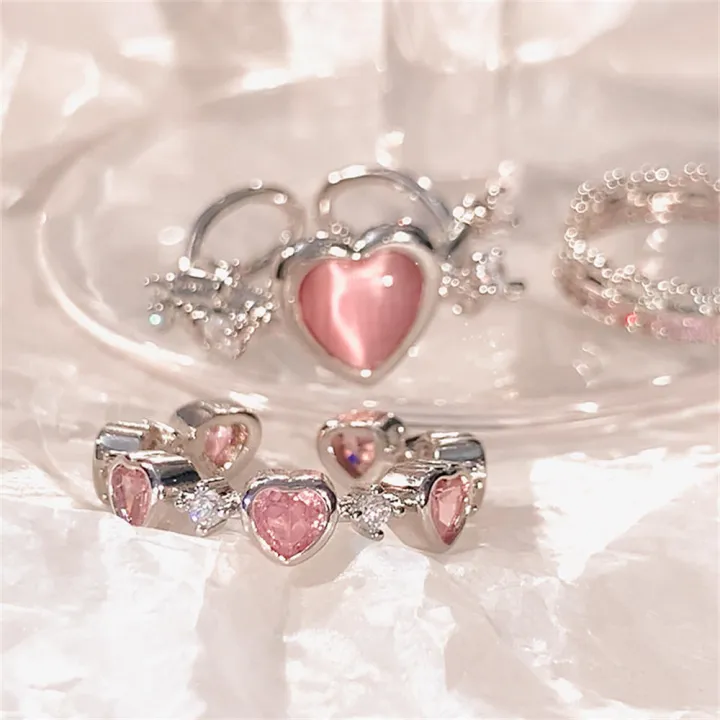 Pink%20Crystal%20Rings%20Sweet%20Cool%20Style%20Fashion%20Temperament%20Rings%20for%20Women%20Girls%20Y2K%20New%20Fashion%20Rings%20Party%20Gifts%20-%20Image%203