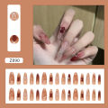 Halloween Nail Art Patch Dark Red Detachable Nail Spider Web Wearing Nail Art Nail Art Snoiling Long Armor Diamond. 