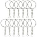 10/25/50/100Pcs 200 Pcs 500 Pcs Silver Plated Metal Keychain Ring Split Ring Key Holder Rings Key Ring Accessories. 