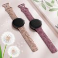NEW Wearlizer 2 Pack Floral Engraved Band For Google Pixel Watch 2/ Google Pixel watch Silicone sport Straps for Pixel Watch 2. 