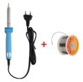 40W Electric Soldering Iron with Solder Wire Flux Reel (40g)/ Solder Sucker Desoldering Pump Tool COMBO Pack. 