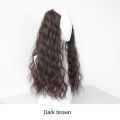 Fasion Black Invisible Synthetic Clip In Women Girls Heat Resistant Fiber Natural Wave Hair Piece One-pieces Clip Wig Long Curly Hair Hair Extension. 