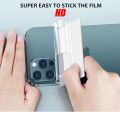 Vorix Iphone 15 Pro Max Back Transparent HD+ Matte with Apple Cut / Logo 360 Smooth Sheet Edges Jelly Protector around the corner Complete Coverage Jelly. 