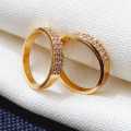 Gold Plated Guaranteed Women Ring With Stone Beauty Fashion Jewellery. 