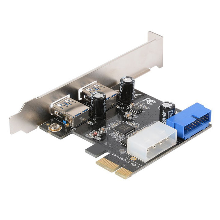 Desktop PCI-E to USB 3.0 Expansion Card With Interface USB 3.0 Dual Ports 20-pin Front Connector For Windows XP / Vista / 7 / 8 / 10 AC328