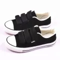 【ALLGOOD】Magic Stick Canvas Shoes Men's Velcro Fastener Student Korean Style Low Ankle Versatile Casual Shoes Couple Sneakers Lazy Shoes Men's Fashion. 