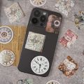 46 s/packVintage clock Stickers Creativity Sealing Sticker Adhesive DIY Diary Album Scrapbooking Material. 