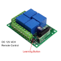 Wireless Remote Control Switch with 4 Channel 433Mhz Garage Remote Control Easy to Use. 