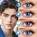 【HOT】 UYAAI 2Pcs Color Contact Lenses For Eyes Blue Big Eye Lenses Blue Series Contact Lenses Colored Lenses. 