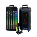 KTS-1758 12" Bluetooth RGB Party Speaker – Portable Subwoofer with Wired Mic for Karaoke & Outdoor Use. 