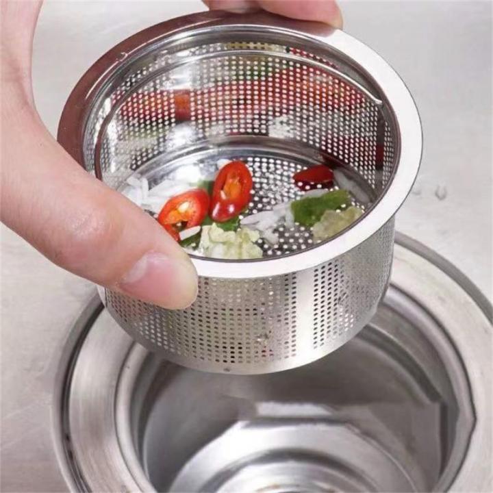Kitchen%20Sink%20Strainer%20With%20Handle%20Sper%20Replacement%20Sink%20Drain%20Basket%20Stainless%20Steel%20Mesh%20Filter%20Strainers%20Waste%20Hole%20Trap%20-%20Image%203